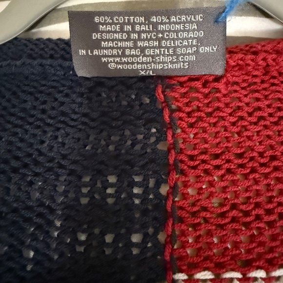 Wooden Ships FLAG ROLLNECK COTTON size X/L Cotton - Picture 8 of 9